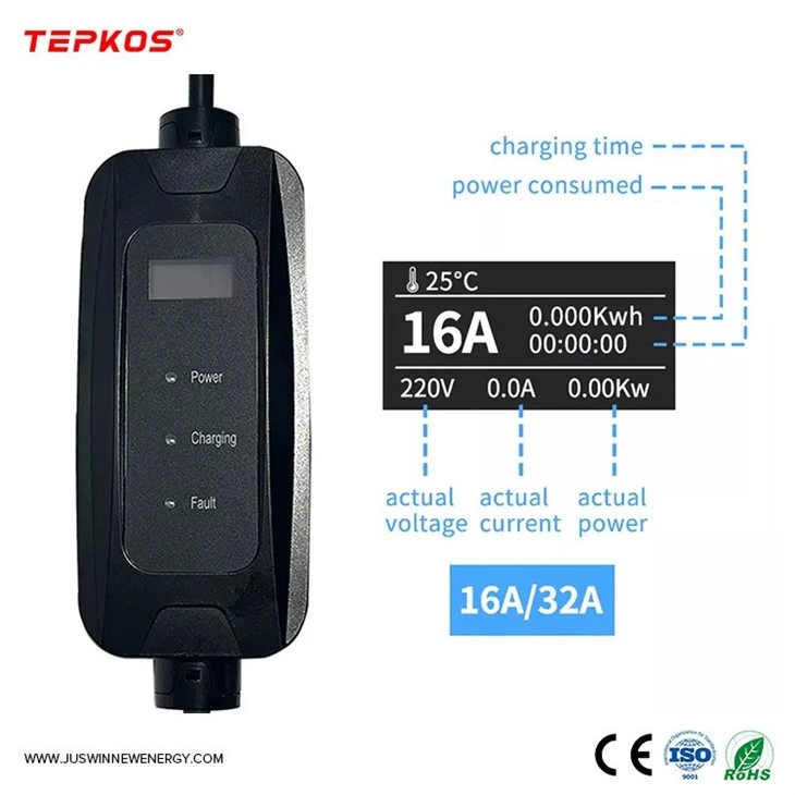 3 Phase Portable Ev Charger